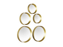 Купить интерьерные зеркала Mirrors & More: Dekospiegel Wand 5er SET Gold, Magnete