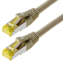 Кабели и разъемы для аудио- и видеотехники Helos CAT6a S/FTP (PIMF), 2m сетевой кабель SF/UTP (S-FTP) Серый 118067