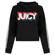 Женские худи женское худи с капюшоном с логотипом черный Juicy Couture