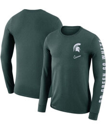 Nike men's Green Michigan State Spartans Local Mantra Performance Long Sleeve T-Shirt