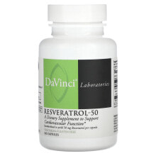 Resveratrol-50, 50 mg, 120 Capsules