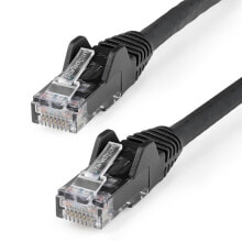 Кабели и разъемы для аудио- и видеотехники StarTech.com N6LPATCH3MBK сетевой кабель Черный 3 m Cat6 U/UTP (UTP)