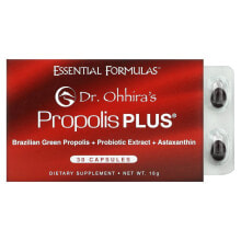 Прополис и пчелиное маточное молочко Dr. Ohhira's, Essential Formulas Inc., Propolis Plus, 30 капсул