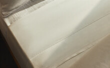 (300 thread count) sateen flat sheet with trim