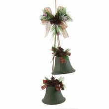 Christmas bauble Green Multicolour Metal Plastic Fibre Hoods 14 x 9 x 47 cm