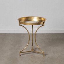 Side table 51 x 51 x 63 cm Crystal Golden Metal