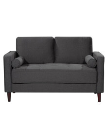 Lifestyle Solutions lillith Modern Loveseat With Upholstered Fabric and Wooden Frame