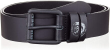 Мужские ремни и пояса Мужской ремень черный кожаный для брюк широкий с пряжкой Diesel B-Lamon Mens Belt