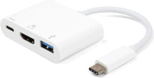 Stacja/replikator eStuff USB-C - HDMI Biały (ES623001WH)