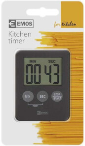Кухонные термометры и таймеры Emos digital countdown timer Magnet black (E0202)