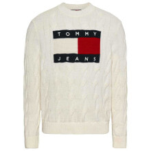 TOMMY JEANS Rlx Flag Cable Sweater