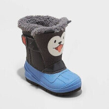 Toddler Boys' Frankie Winter Boots - Cat & Jack Blue 12T