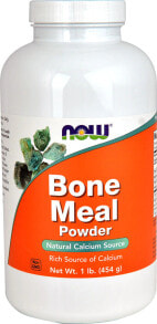 Витамины и БАДы для мышц и суставов NOW Bone Meal Powder Порошок для костей - богатый источник кальция 454 г