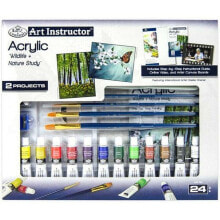 Acrylic Paint Set Royal & Langnickel Art Instructor 24 Предметы Разноцветный