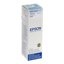 Epson T6735 Подлинный Светло-голубой 1 шт C13T67354A