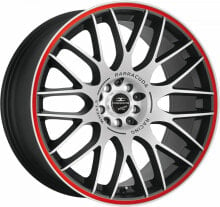 Колесный диск литой Barracuda Karizzma mattblack-polished / Color Trim rot 8.5x19 ET40 - LK5/108 ML73.1