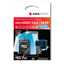 Купить фотоаппараты моментальной печати Agfa: AGFA Micro SDXC UHS I 64GB High Speed U3/V30/A1 memory card