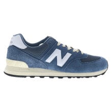 New Balance 574 U574RBJ Mens Blue Suede Lace Up Lifestyle Sneakers Shoes