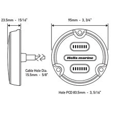 HELLA MARINE Apelo A1 Underwater White/Blue LED Light