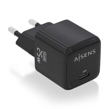 AISENS ASCH-25W1P013-BK USB-A And USB-C Wall Charger