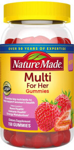 Витаминно-минеральные комплексы nature Made Multi For Her Мультивитаминный комплекс для женщин 150 мармеладок с клубничным вкусом