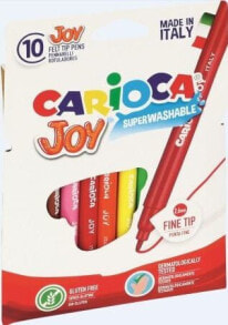 Фломастеры для рисования для детей Carioca Pisaki Joy 10 colors