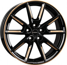 Колесный диск литой Borbet LX18 black glossy gold spoke rim 8x18 ET40 - LK5/114.3 ML72.5