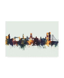 Trademark Global michael Tompsett Kingston upon Hull England Skyline IV Canvas Art - 36.5