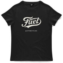 FUEL MOTORCYCLES Black short sleeve T-shirt
