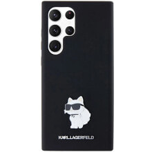 KARL LAGERFELD KLHCS24LSMHCNPK S24 Ultra S928 Silicone Choupette Pin phone case