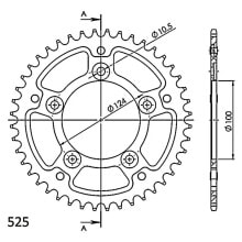 SUPERSPROX Stealth Ducati 525x44 RST744X44BLK rear sprocket