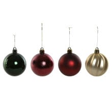 Christmas Baubles Home ESPRIT Red Green Polyethylene 28 x 12 x 42 cm (34 Pieces)