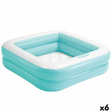 Inflatable Paddling Pool for Children Intex Squared 57 L 86 x 25 x 86 cm (6 Units)