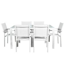 Table set with chairs Alexandra House Living 7 Pieces