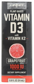 Витамин Д Onnit Vitamin D3 Spray Оральный спрей с витаминами  D-3 и К2 Без глютена со вкусом грейпфрута 1000 МЕ 24 мл