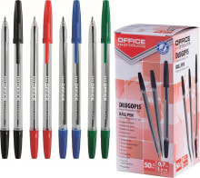 Office Products Długopisy Office Products 1.0mm niebieskie (50), NIEBIESKI