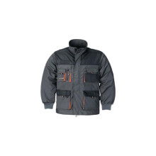 Terratrend Herrenjacke Größe 56 dunkelgrau/schwarz/orange