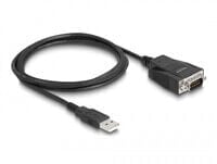 Adapter USB 2.0 Typ-A Stecker zu 1x Seriell RS-232 D-Sub 9 mit Schrauben und