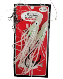Купить приманки и мормышки для рыбалки Jigging World: Jigging World Tile Fish Rig Hi-Lo 6" Squid Skirts 10/0