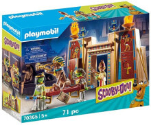 Детские игровые наборы и фигурки из дерева набор с элементами конструктора Playmobil Scooby-Doo! 70365 Приключения в Египте