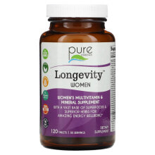 Longevity Women, Women's Multivitamin & Mineral Supplement, 120 Tablets