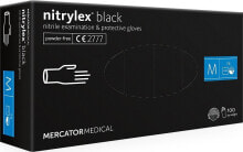 Mercator Medical rękawice diagnostyczne nitrylex black roz. M 100szt. (RD30104003)