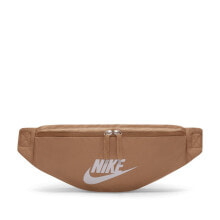 Мужские поясные сумки мужская поясная сумка текстильная коричневая Nike Heritage