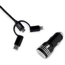 SUBBLIM SUB-CHG-4CC002 3 In 1 12W Car Charger