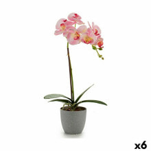Декоративное растение Орхидея Пластик 13 x 39 x 22 cm (6 штук)