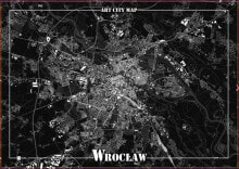 Art-Map Decorative poster - Wrocław