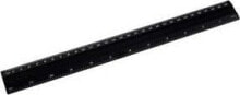 D.Rect Black aluminum ruler 30 cm D.RECT
