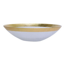 VIETRI rufolo Glass Gold Large Bowl
