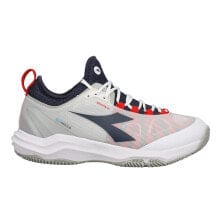 Купить белые мужские кроссовки Diadora: Diadora Speed Blushield Fly 4 Plus Clay Tennis Mens White Sneakers Athletic Sho