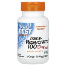 Trans-Resveratrol 100 with ResVinol, 100 mg, 60 Veggie Caps